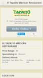 Mobile Screenshot of eltapatiomexicannyc.com