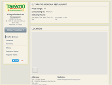 Tablet Screenshot of eltapatiomexicannyc.com